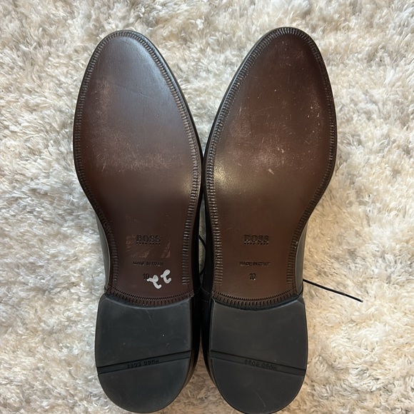 Men’s BOSS dress shoes Sz US 10 Black - Picture 4 of 9